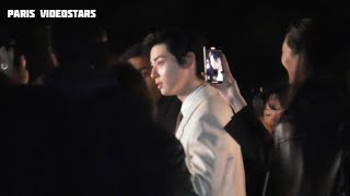 CHA EUNWOO arrival at show Yves Saint Laurent Paris 11 march 2025 Fashion Week