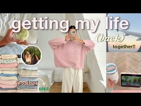 GET PRODUCTIVE WITH ME♡ shopping, packing, self care + brazil trip🇧🇷