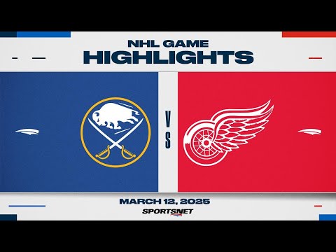 NHL Highlights | Sabres vs. Red Wings - March 12, 2025