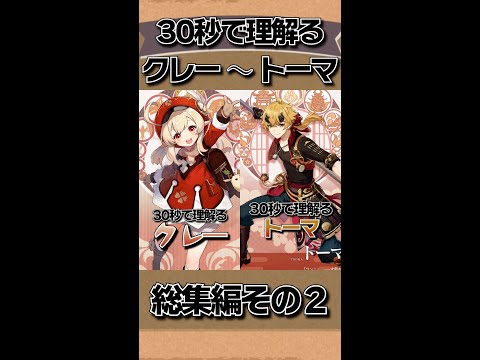 【原神】30秒で”理解る”「原神」まとめ クレー～トーマ【黒須 透利】