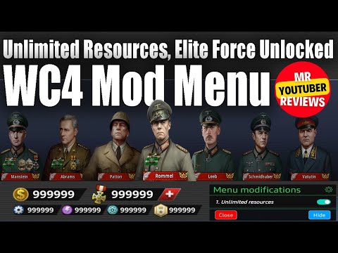 WC4 Mod Menu | Unlimited Resources | Elite Forces Unlocked