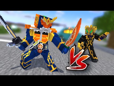 Kamen rider Gaim VS Evoker monster | Minecraft  Animation