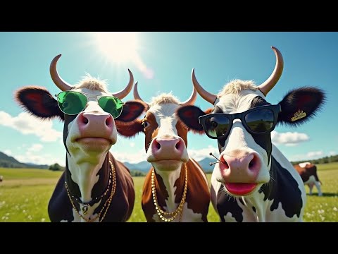 FUNNY COW DANCE 🐄| COW SONG  _ COW VIDEOS | DANCING COW | ANIMAL SOUND