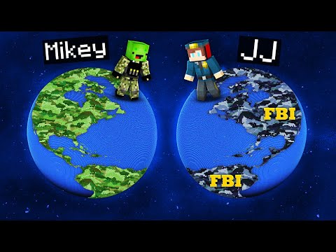 Maizen FBI vs Mikey MILITARY PLANETS Battle in Minecraft Maizen!