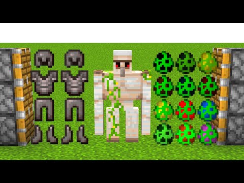 X300 Golems and netherite armors and X1000 creeper's eggs combined