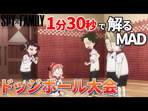 【SPY×FAMILY】ミックスナッツでドッジボール大会を把握する【MAD】