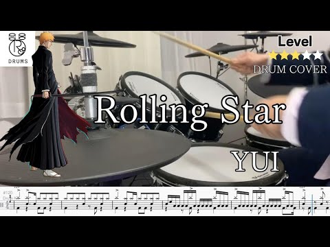 【フロアタム連打】Rolling Star YUI Drum Cover