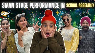 Siaan Stage Performance In School Assembly | RS 1313 VLOGS | Ramneek Singh 1313