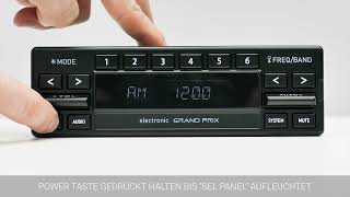 Retrosound "Grand Prix" Autoradio Quickstart Anleitung