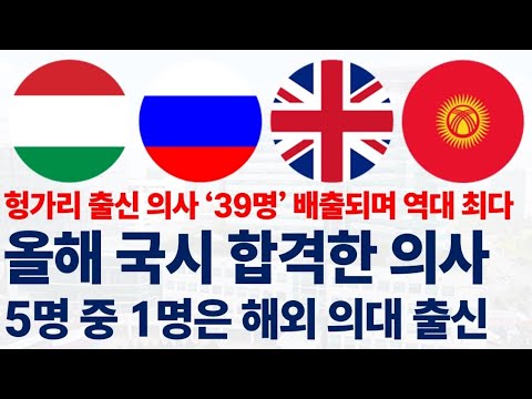 2025 의사 국가시험 합격한 해외 대학 출신 의사들에 대해 알아보자!