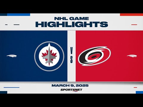 NHL Highlights | Jets vs. Hurricanes - March 9, 2025