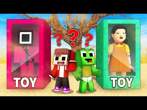 Baby JJ and Baby Mikey Found SQUID GAME 2 Toys in Minecraft - Maizen