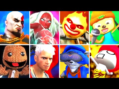 PlayStation All-Stars Battle Royale - All Final Smashes (Super Attacks)