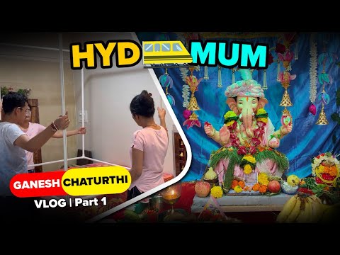 Ganesh Chaturthi in Mumbai - Vlog Part 1 | Ganpati Decoration Vlog | @KPkiLife