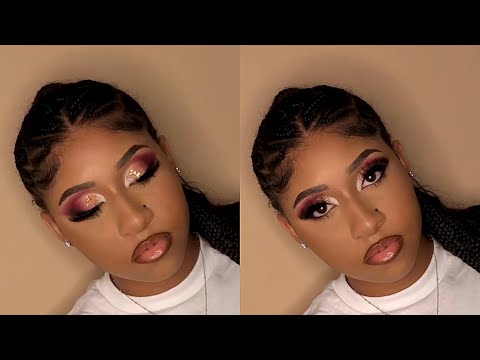 Fall Inspired Glitter Cut-Crease | Client Makeup Tutorial