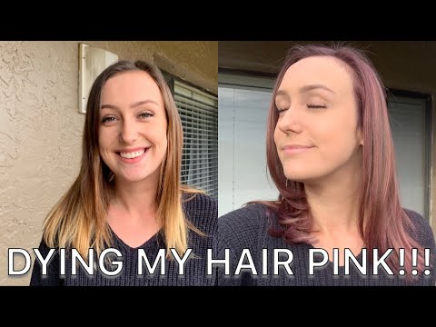 I DYED MY HAIR PINK!!!!!