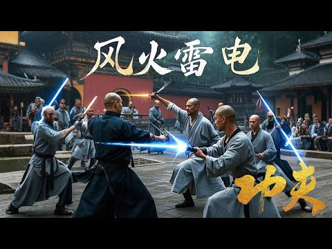 4 killers, Wind, Fire, Thunder, Lightning, split up, but Shaolin monks joined forces to defeat them!