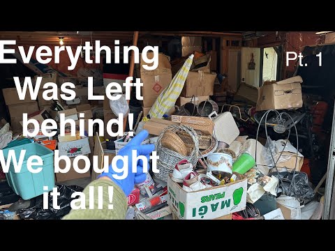 We bought EVERYTHING left behind on this property! what will we find?!?