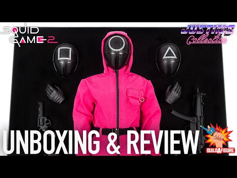 Squid Game Guard 1/6 Scale Action Figure Pink Jumpsuit Unboxing & Review