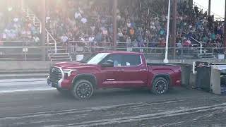 Team Venom Racing 2022 Toyota Tundra IMAX truck pull! Hybrid power. Twin turbo. Boosted. Electric.