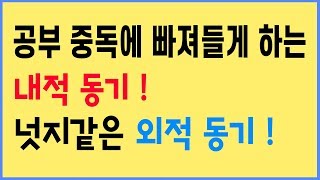 입시 성공 뿐만 아니라 행복한 인생을 안내하는 내적동기, 외적동기