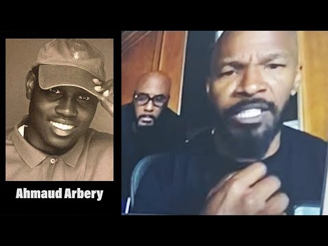 Jamie Foxx talks with Ahmaud Arbery's Father and Attorney