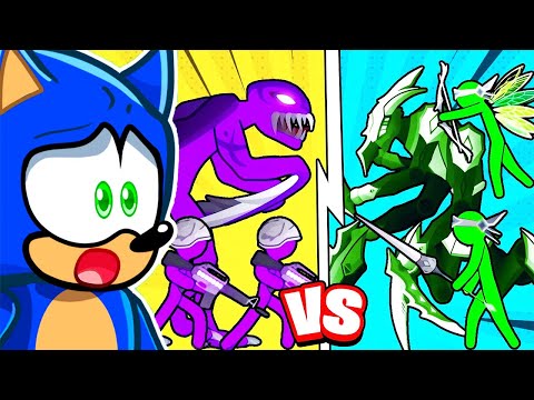 Sonic Reacts To STICK WAR BATTLE ROYALE