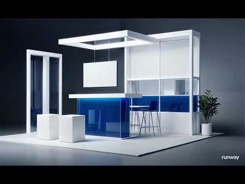 🌀 Sleek booth Concept | #ai #exhibitiondesign #runway #flux #stablediffusion #essamsoliman