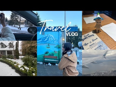 Washington travel vlog *sonny angel hunt, plane, grwm, etc* 🛩️