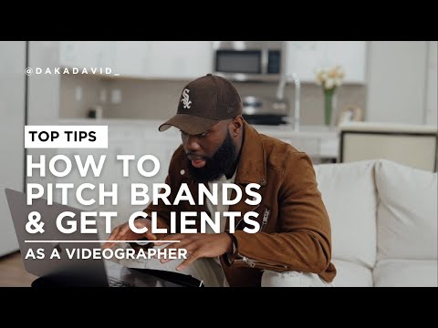 Top Tips on How to Pitch Brands and Get Clients for your Videography Business