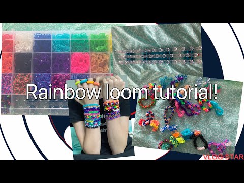 Single loom || rainbow loom || tutorial || how to make a single loom bracelet with a loom set ||