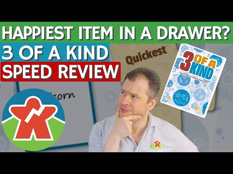 3 Of A Kind - Board Game Review - What Is The Happiest Item In A Junk Drawer?