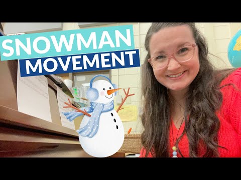 Super Easy SNOWMAN MOVEMENT Activity for K-2 for Winter Elementary Music Lessons