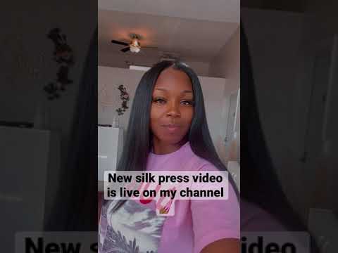 Silk Press on Natural Hair | Dull to Shiny!