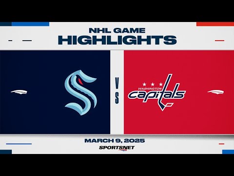 NHL Highlights | Kraken vs. Capitals - March 9, 2025