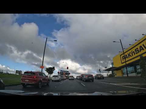 Driving around Westgate Town Centre to Auckland Domain via State Highway 16 | Auckland, New Zealand