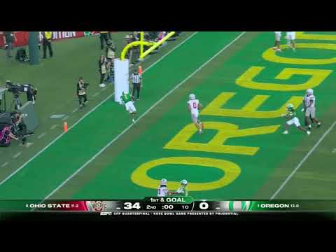 the Ducks finally got a touchdown