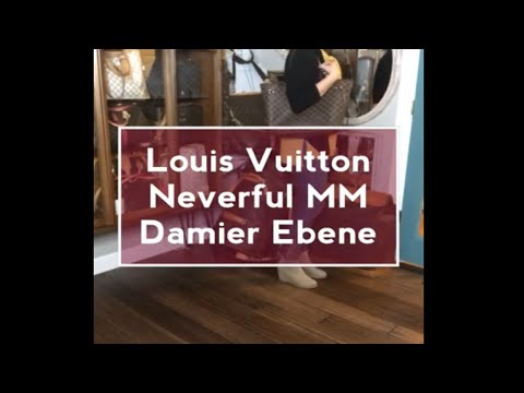 Wearing Louis Vuitton I Damier Ebene Neverful MM Mod Shot