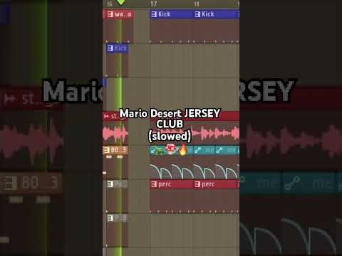 Mario Desert JERSEY CLUB (slowed) 🍄🐢🔥 #flstudio #jerseyclub #mario #supermario