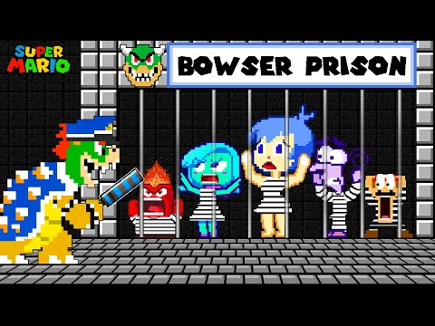 Mario and Team Inside Out are Locked in Bowser's Prison | Game Animation