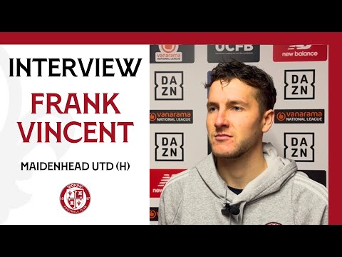 Woking 3-1 Maidenhead United | Frank Vincent Interview