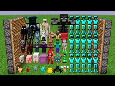 all mobs and x998 diamond armors combined