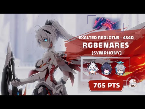 Honkai Impact 3: Exalted RL Benares - Symphony (434D) 765 pts - HoF [S1] HoO [S0] HoTr [S1] Kiana 2*