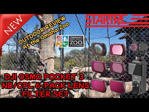 NEW STARTRC 6 PACK ND CPL FILTER SET DJI OSMO POCKET 3 OUTDOOR REVIEW AT OMAHA ZOO