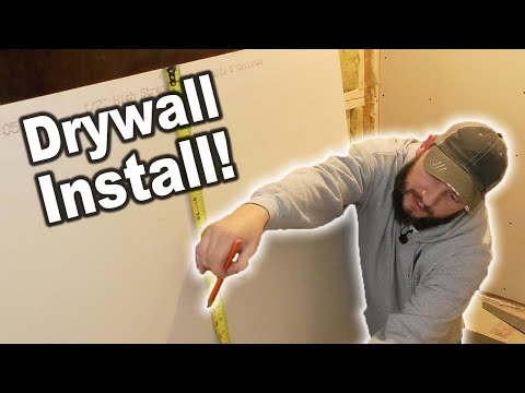 Hanging Drywall and Installing Some Electrical in my Basement Stairwell