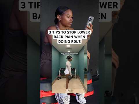 Tips to help with lower back pain when doing RDL's #gym #fitness #wilsoncoaching