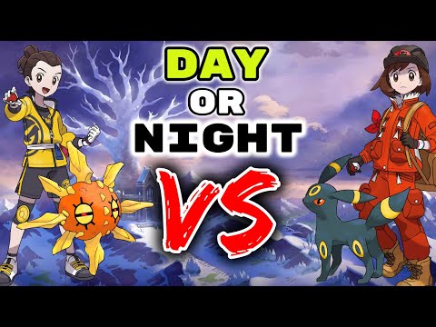 We Catch Day or Night Time Pokemon Then We FIGHT!