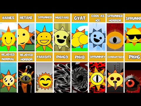 Incredibox - Sprunki ALL MR SUN in Random Different Mods