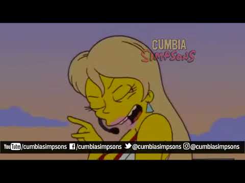 Los simpson cantando cumbia │ Gladys La Bomba Tucumana - La Pollera Amarilla │ Tabitha