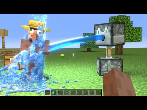 Villager VS Realistic Water Dispenser in Minecraft